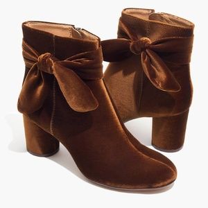 The Esme Bow Boot in Velvet